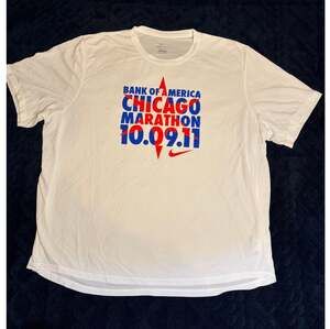 Nike 2011 Chicago Marathon DRI-FIT shirt Men's XXL (B20455)